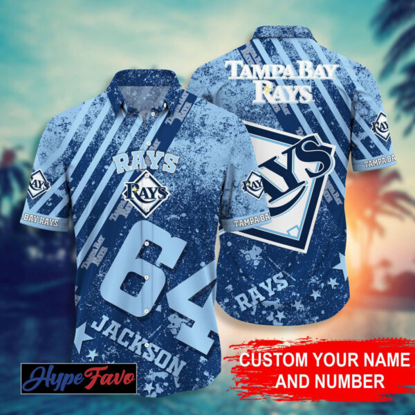 Custom Tampa Bay Rays MLB Hawaiian Shirt – Personalized Fan Gear