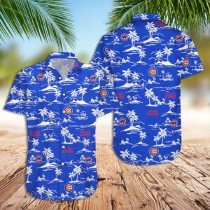 Chicago Cubs Landscape Hawaiian Shirt - Official Cubs Merchandise