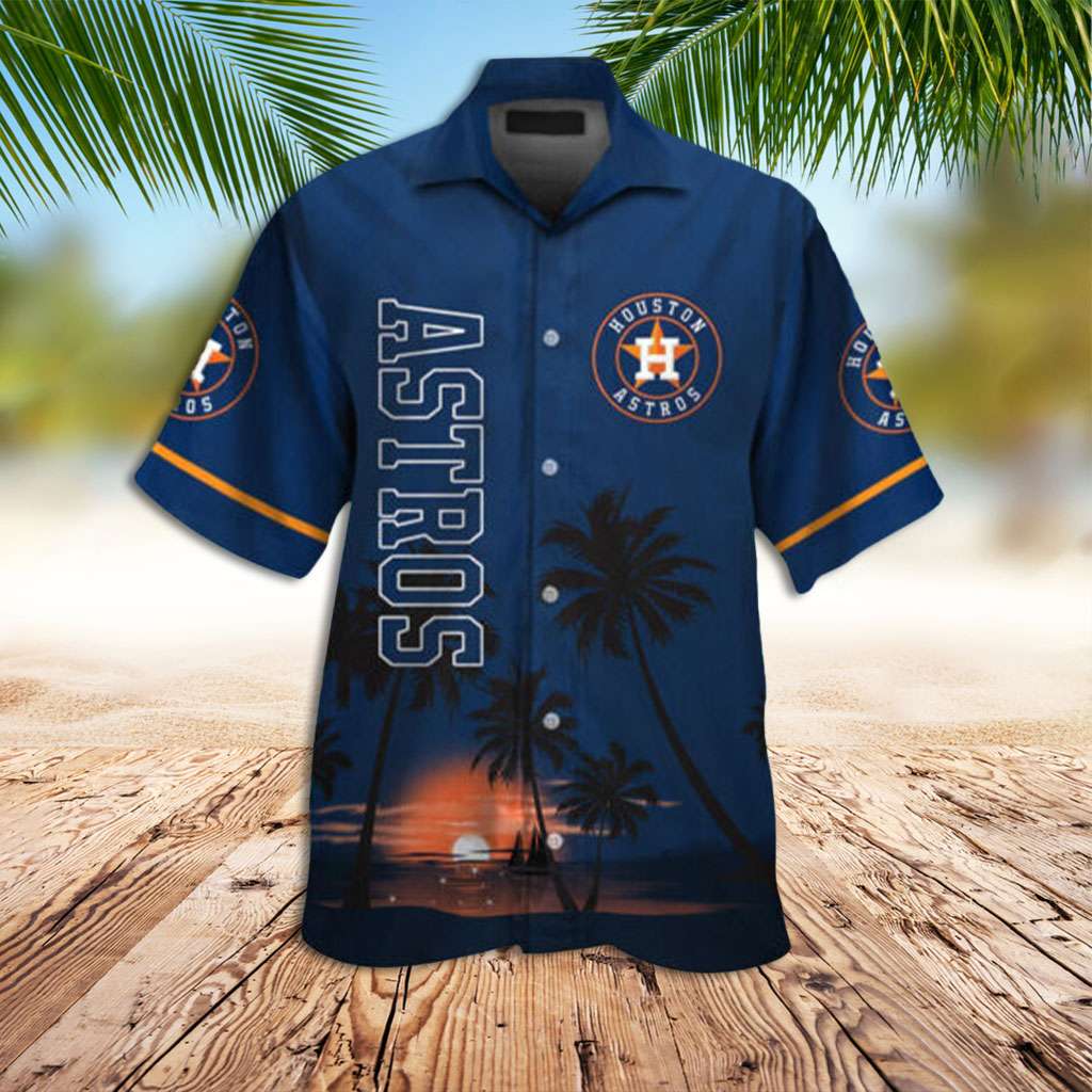 Houston Astros Sunset Hawaiian Shirt – Official Astros MLB Merchandise Houston Astros Sunset Hawaiian Shirt – Official Astros MLB Merchandise