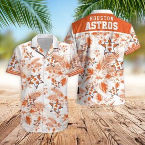 Official Houston Astros Leaves Hawaiian Shirt - Limited Edition