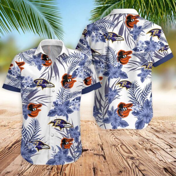 Baltimore Ravens Orioles Hawaiian Shirt – Official MLB Licensed Gear