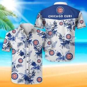 Chicago Cubs Floral Hawaiian Shirt – Perfect for Summer Vacation!