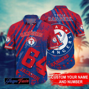 Custom Texas Rangers MLB Hawaiian Shirt – Personalize Your Style