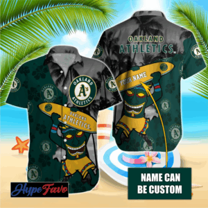 Custom Oakland Athletics MLB Hawaiian Shirt - Personalized Fan Gear
