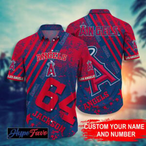 Los Angeles Angels MLB Personalized Hawaiian Shirt - Customizable Baseball Fan Apparel