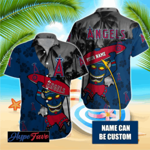 Los Angeles Angels MLB Custom Hawaiian Shirt – Official Team Merchandise