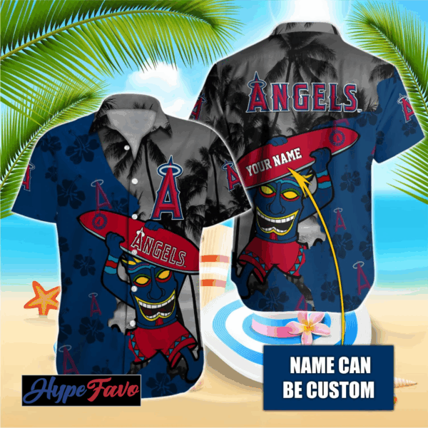 Los Angeles Angels MLB Custom Hawaiian Shirt – Official Team Merchandise