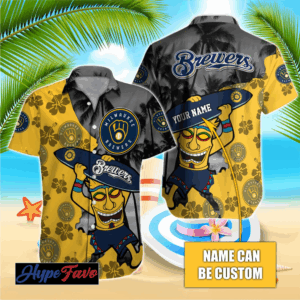 Custom Milwaukee Brewers MLB Hawaiian Shirt - Official Team Merchandise