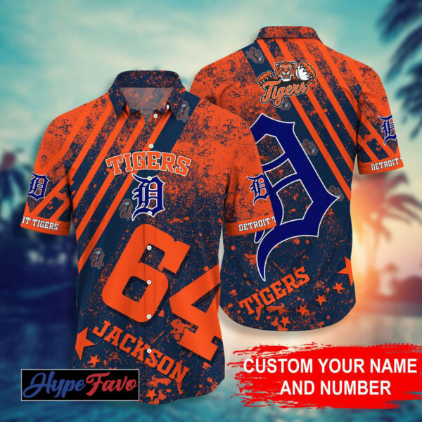 Custom Detroit Tigers MLB Hawaiian Shirt – Personalized Fan Gear