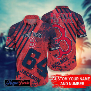 Custom Boston Red Sox MLB Hawaiian Shirt – Personalize Your Style!