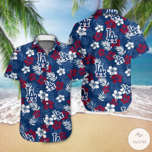 Los Angeles Dodgers Hawaiian Shirt V1 - Official MLB Merchandise