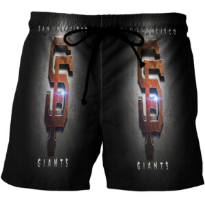 San Francisco Giants 3D All Over Print Hawaiian Shorts for Summer Beach