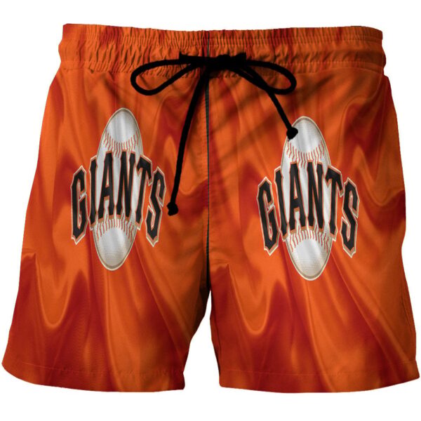 San Francisco Giants Art 23 3D All Over Print Hawaiian Shorts – Summer Beach Style