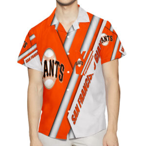 San Francisco Giants Art 25 3D All Over Print Hawaiian Shirt - Summer Beach Style with Pocket