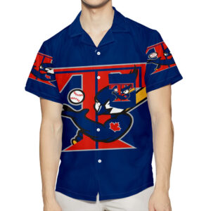Toronto Blue Jays Danny Mascot 3D All Over Print Hawaiian Shirt Gift - Summer Beach Shirt for Men and Women with Pocket