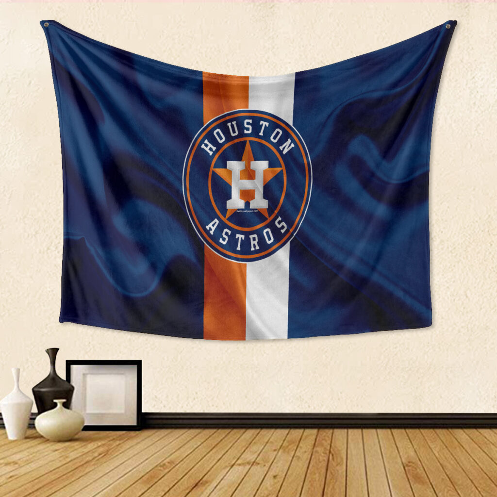 Houston Astros Silk Texture 3D Full Printing Tapestry – Perfect Gift for Fans
