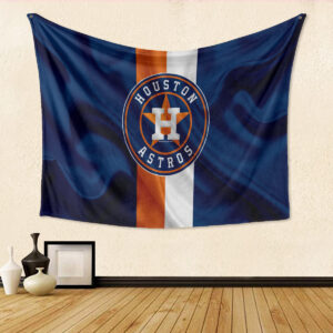 Houston Astros Silk Texture 3D Full Printing Tapestry - Perfect Gift for Fans