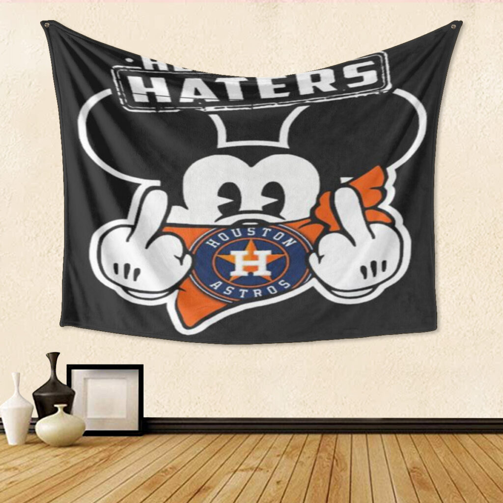 Houston Astros Mickey Hey Haters Tapestry – Perfect Gift for Fan!