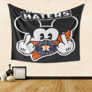 Houston Astros Mickey Hey Haters Tapestry - Perfect Gift for Fan!