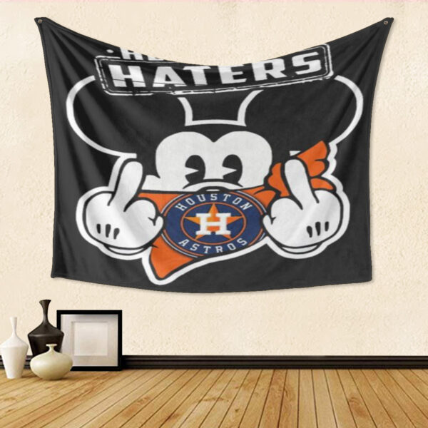 Houston Astros Mickey Hey Haters Tapestry – Perfect Gift for Fan!