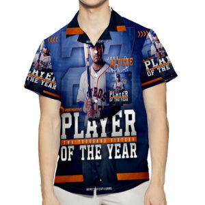 Authentic Houston Astros Jose Altuve 27 3D All Over Print Hawaiian Shirt - Perfect Gift for Men & Women!