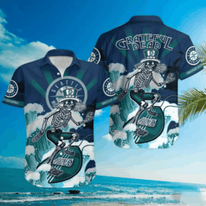 Seattle Mariners Hawaiian Shirt - Official MLB Merchandise