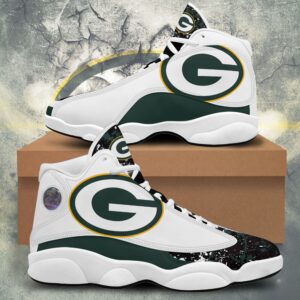 Green Bay Packers G1 Jordan 13 Shoes G95 - Official NFL Merchandise