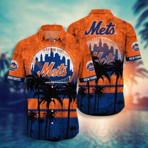MLB New York Mets Hawaiian Shirt: Swing in Style for Fans
