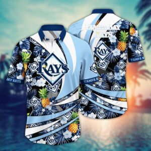 Tampa Bay Rays Hawaiian Shirt: Flower Bloom Glory for Fans