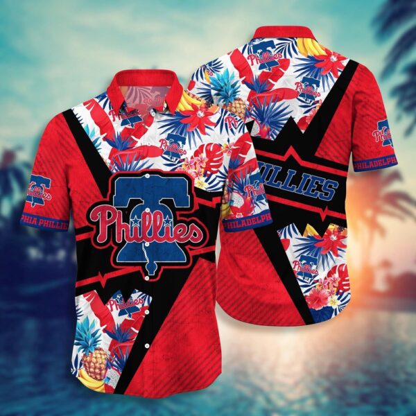 MLB Philadelphia Phillies Hawaiian Shirt: Fan Favorite Sunset Swing