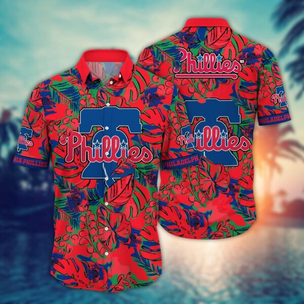 MLB Philadelphia Phillies Hawaiian Shirt: Tropical Paradise for Fans