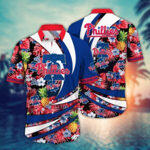 MLB Philadelphia Phillies Hawaiian Shirt - Flower Bloom For Fans