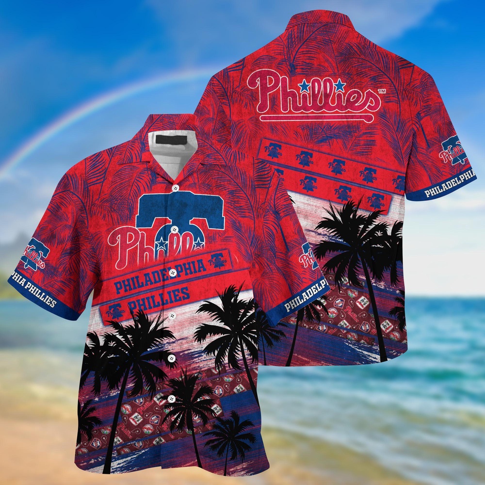 MLB Philadelphia Phillies Hawaiian Shirt with Palm Tree Pattern – Perfect for Fans of Sports! MLB Philadelphia Phillies Hawaiian Shirt with Palm Tree Pattern – Perfect for Fans of Sports!