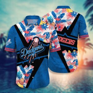 MLB Los Angeles Dodgers Hawaiian Shirt: Swing Into Sunset for Fans