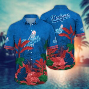 MLB Los Angeles Dodgers Hawaiian Shirt – Fan Favorite Tropical Trees & Flowers