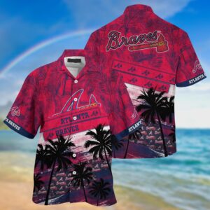 MLB Atlanta Braves Hawaiian Shirt: Palm Tree Pattern For Fans - Sports Gear