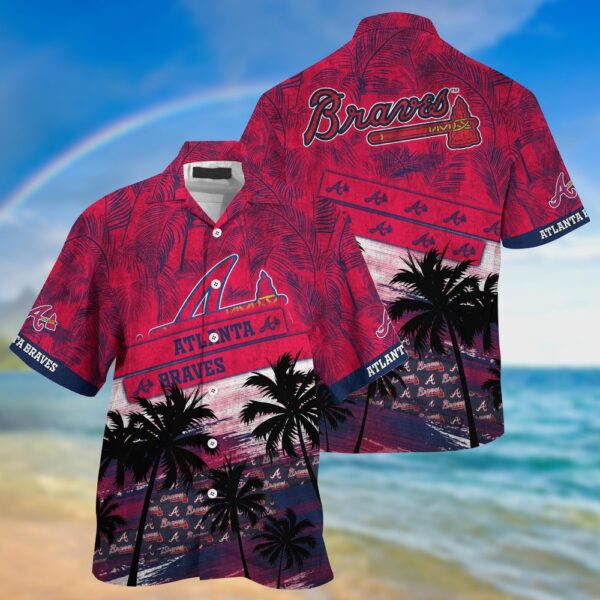 MLB Atlanta Braves Hawaiian Shirt: Palm Tree Pattern For Fans – Sports Gear