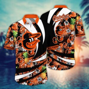 MLB Baltimore Orioles Hawaiian Shirt: Flower Bloom Glory for Fans