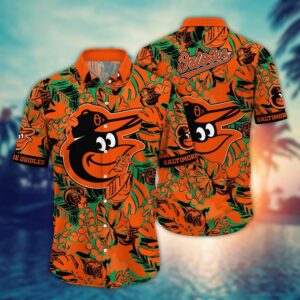 Baltimore Orioles MLB Hawaiian Shirt: Flower Palm Tree Paradise Fanwear
