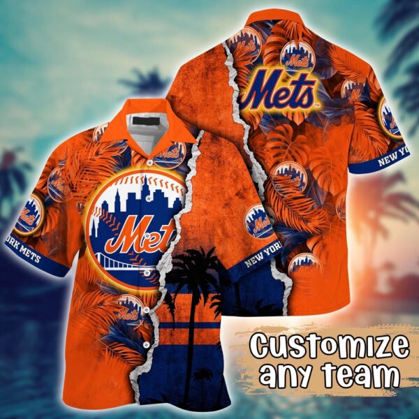 MLB New York Mets Custom Hawaiian Shirt: Champion Chic Couture For Fans
