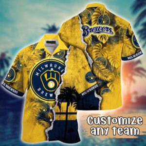 MLB Milwaukee Brewers Custom Hawaiian Shirt – Champion Chic Couture for Fans