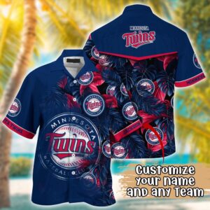 Minnesota Twins Hawaiian Shirt: Radiant Rhythms for Fans – Custom MLB Design