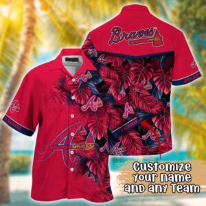 MLB Atlanta Braves Custom Hawaiian Shirt: Radiant Rhythms for Fans