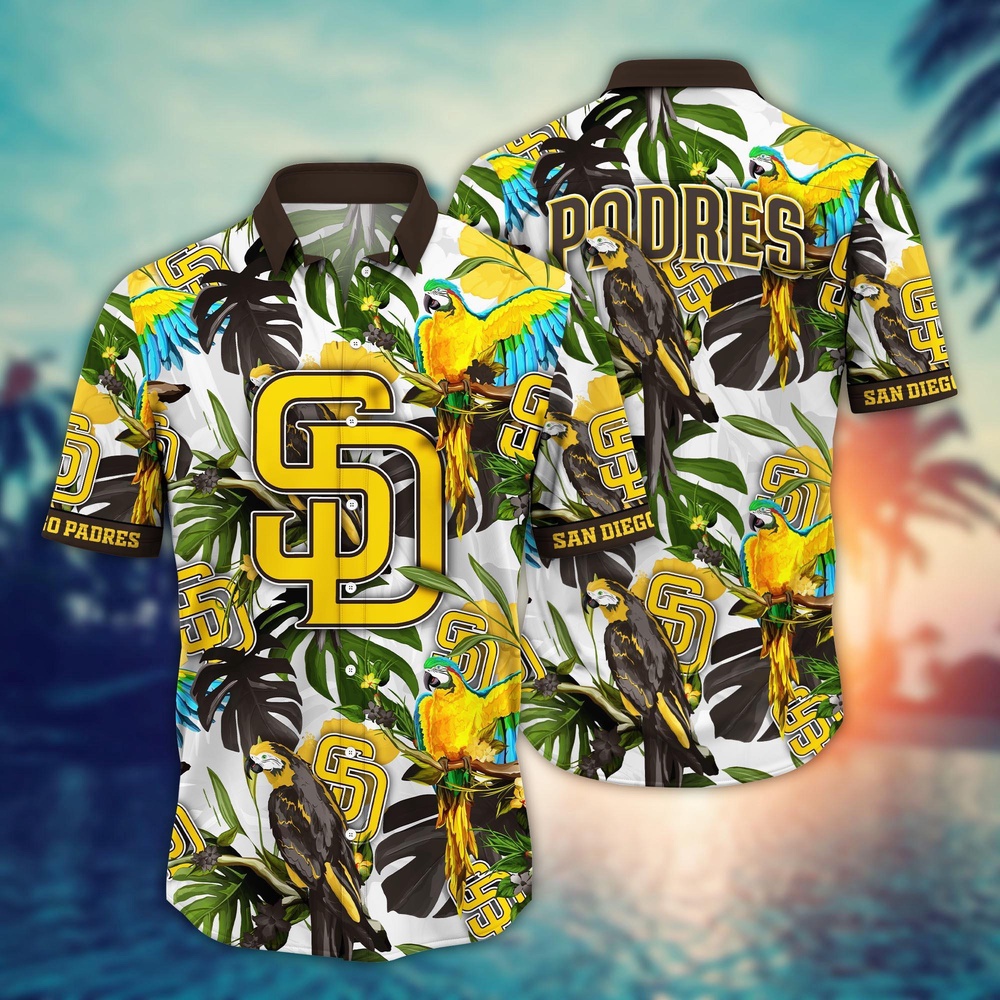 MLB San Diego Padres Hawaiian Shirt: Victory In Bloom Fan Gift MLB San Diego Padres Hawaiian Shirt: Victory In Bloom Fan Gift
