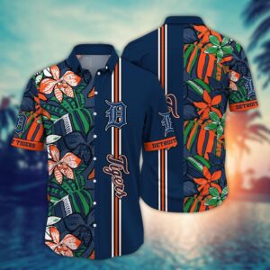 MLB Detroit Tigers Hawaiian Shirt - Summer Swirl Gift for Fans