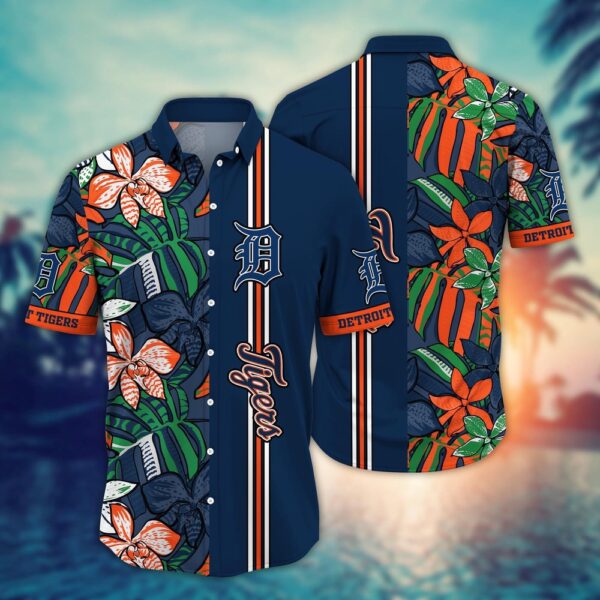 MLB Detroit Tigers Hawaiian Shirt – Summer Swirl Gift for Fans