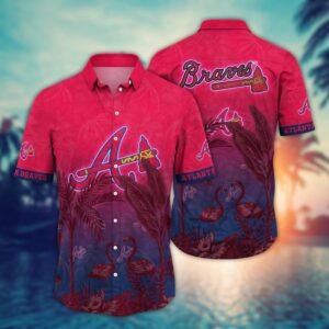 MLB Atlanta Braves Hawaiian Shirt Chase the Sunset Fan Gift