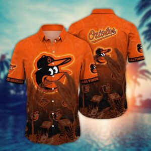 MLB Baltimore Orioles Hawaiian Shirt - Chase the Sunset Gift For Fans