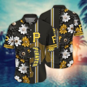 Pittsburgh Pirates Hawaiian Shirt: Floral Finesse for MLB Fans