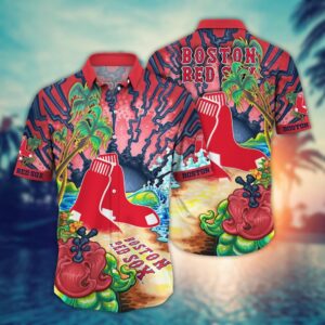 MLB Boston Red Sox Hawaiian Shirt – Diamond Dreamscape for Sports Fans